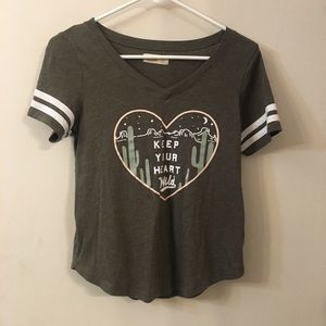 Dark green Hollister T-shirt